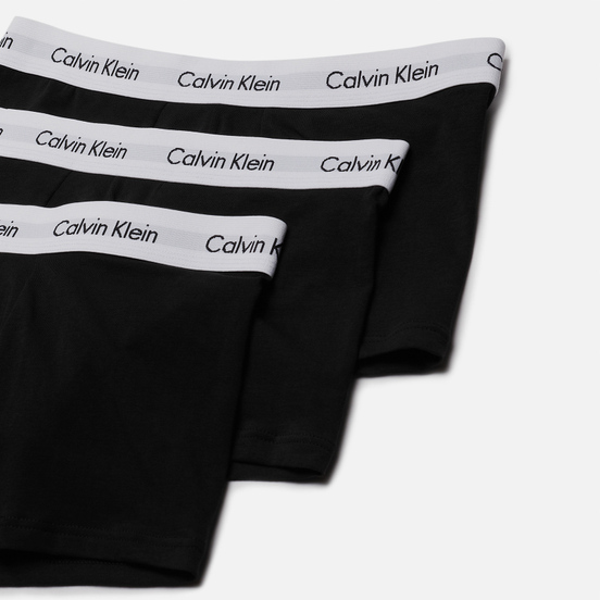 Комплект мужских трусов Calvin Klein Underwear 3-Pack Low Rise Trunk Black/White
