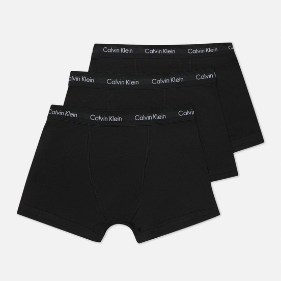 Комплект мужских трусов Calvin Klein Underwear 3-Pack Trunk Brief Black/Black/Black