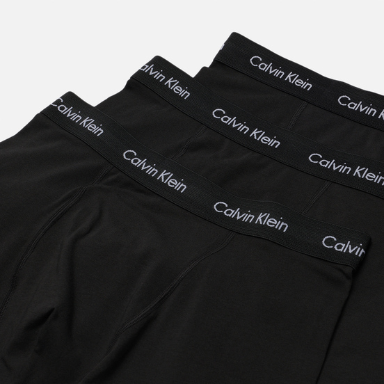 Комплект мужских трусов Calvin Klein Underwear 3-Pack Trunk Brief Black/Black/Black