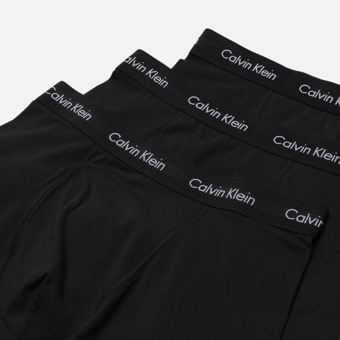 Комплект мужских трусов Calvin Klein Jeans, цвет чёрный, размер S U2662G-XWB 3-Pack Trunk Brief - фото 2