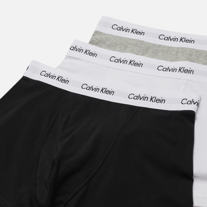 Комплект мужских трусов Calvin Klein Jeans, цвет комбинированный, размер XL U2662G-998 3-Pack Trunk Brief - фото 2