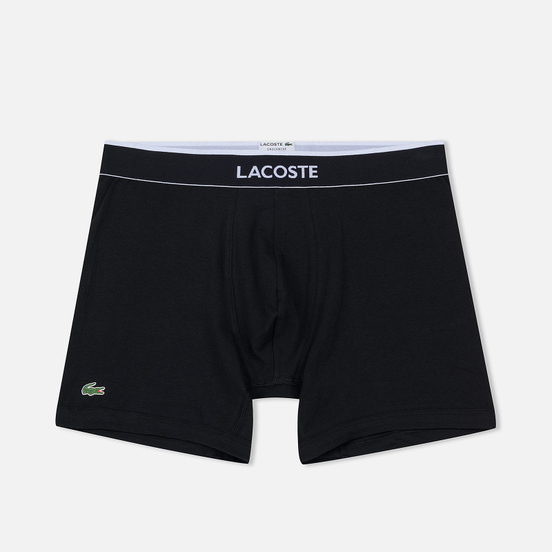 Комплект мужских трусов Lacoste Underwear 3-Pack Boxer Brief Black