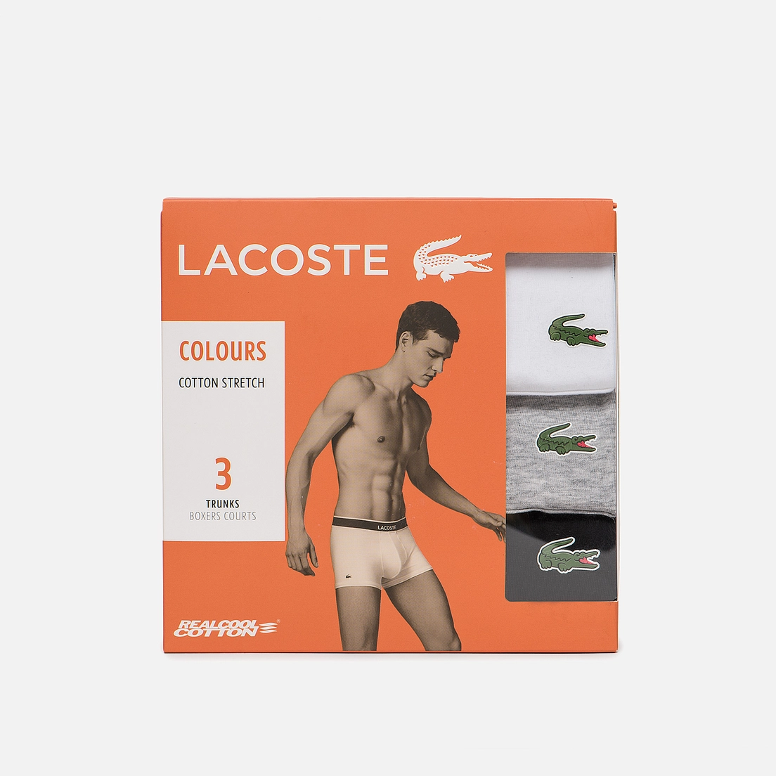 Lacoste Underwear Комплект мужских трусов 3-Pack Boxers Courts