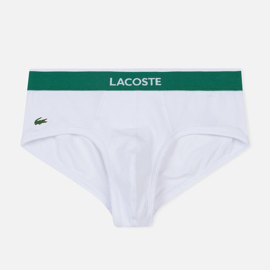 Комплект мужских трусов Lacoste Underwear 3-Pack Briefs Black/Grey/White