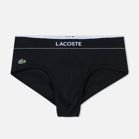Комплект мужских трусов Lacoste Underwear 3-Pack Briefs Black/Grey/White
