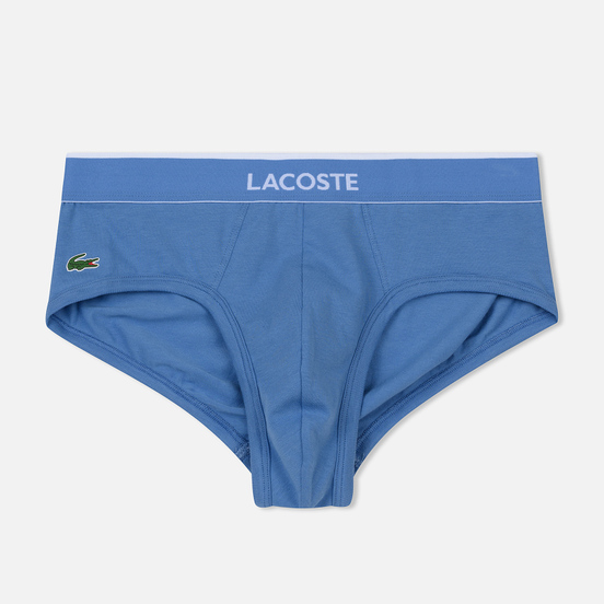 Комплект мужских трусов Lacoste Underwear 3-Pack Briefs Navy/Blue Yonder/Limoges