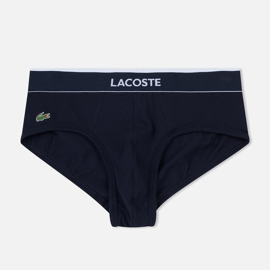 Комплект мужских трусов Lacoste Underwear 3-Pack Briefs Navy/Blue Yonder/Limoges