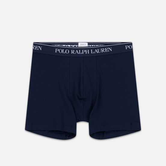 Комплект мужских трусов Polo Ralph Lauren Boxer Brief 3-Pack Cruise Navy