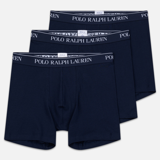 Комплект мужских трусов Polo Ralph Lauren Boxer Brief 3-Pack Cruise Navy