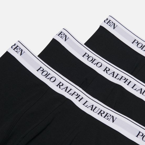 Комплект мужских трусов Polo Ralph Lauren Classic Trunk 3-Pack Black/White
