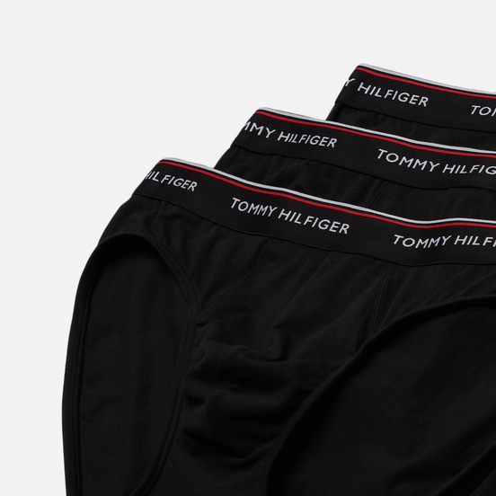 Комплект мужских трусов Tommy Hilfiger Underwear 3-Pack Branded Cotton Knickers Black