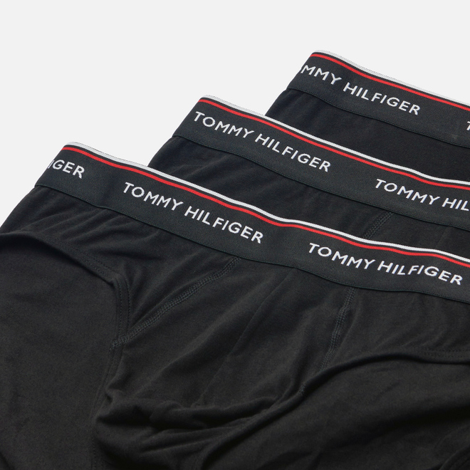 Комплект мужских трусов Tommy Hilfiger Underwear 3-Pack Branded Cotton Knickers Black