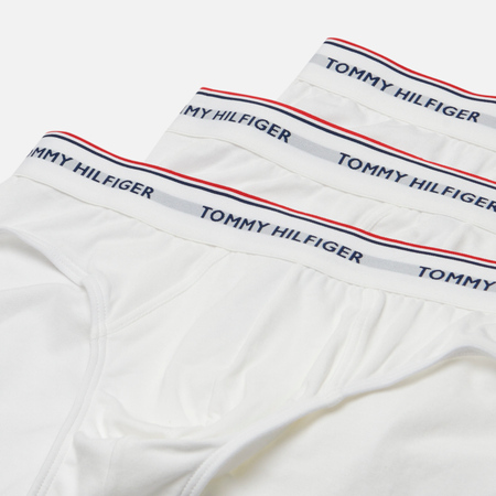 Комплект мужских трусов Tommy Hilfiger Underwear 3-Pack Branded Cotton Knickers White