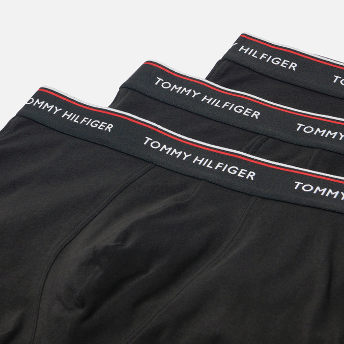 Комплект мужских трусов Tommy Hilfiger Underwear 3-Pack Premium Essential Trunks, цвет чёрный