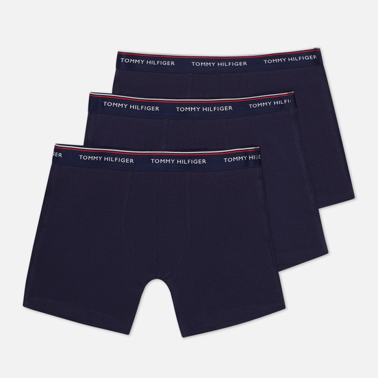 Комплект мужских трусов Tommy Hilfiger Underwear 3-Pack Stretch Cotton Boxer Peacoat
