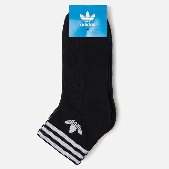 Комплект носков adidas Originals 3-Pack Trefoil Ankle Black/White