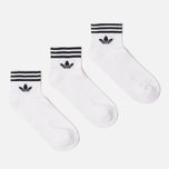 Комплект носков adidas Originals 2-Pack Trefoil Ankle White/Black фото- 0
