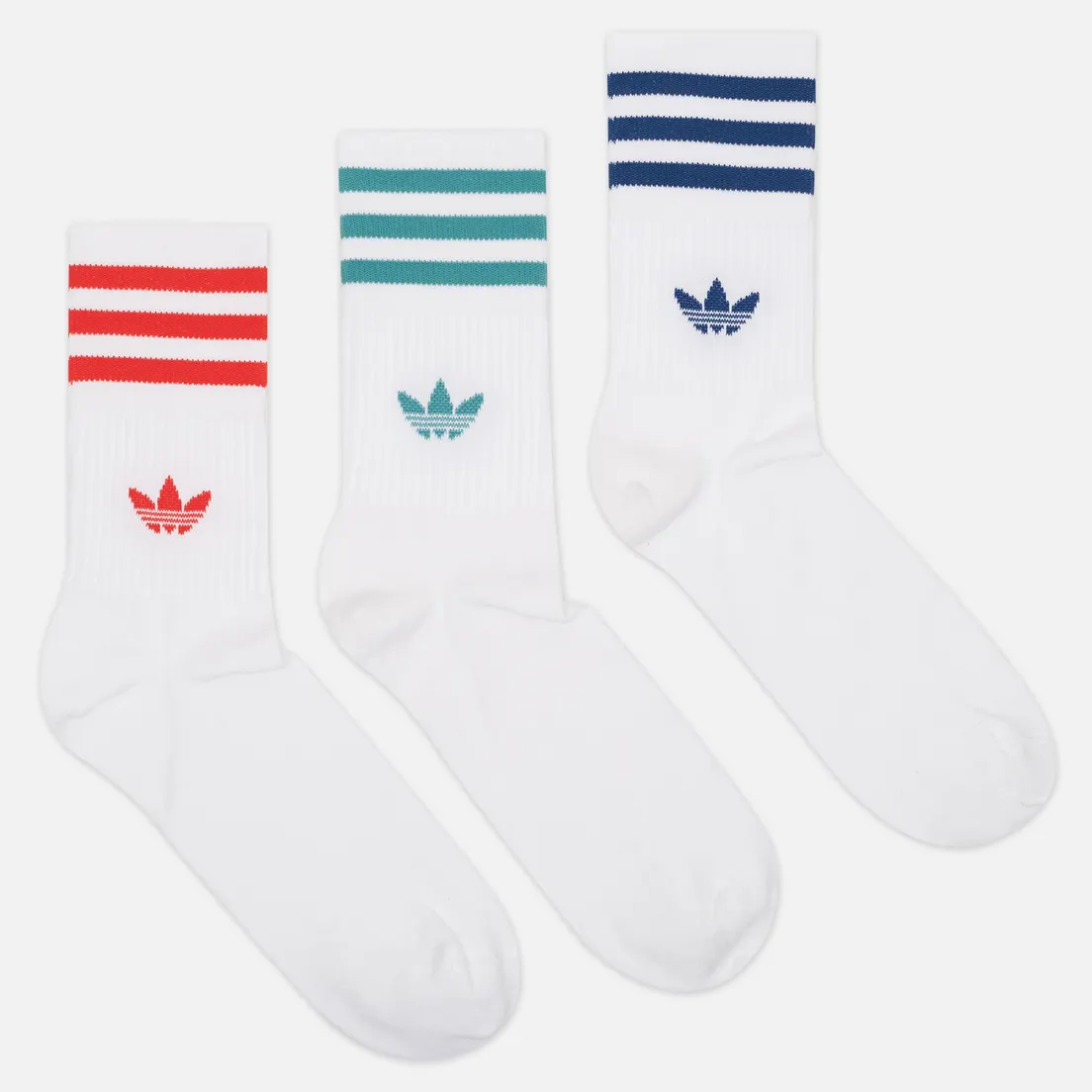 adidas Originals Комплект носков 3-Pack Mid Solid Crew