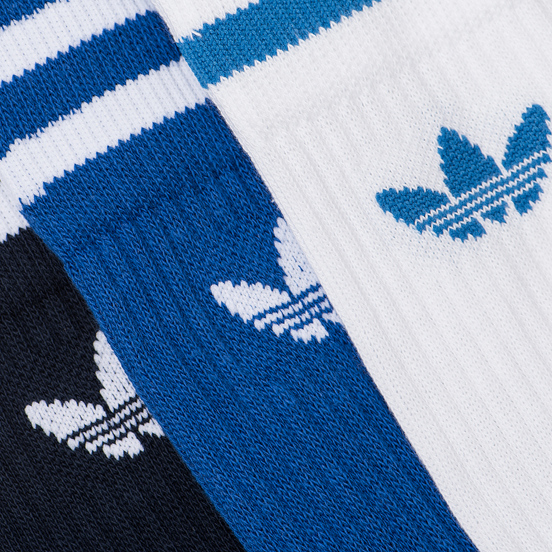 Комплект носков adidas Originals 3-Pack Solid Crew Collegiate Navy/Collegiate Royal/White