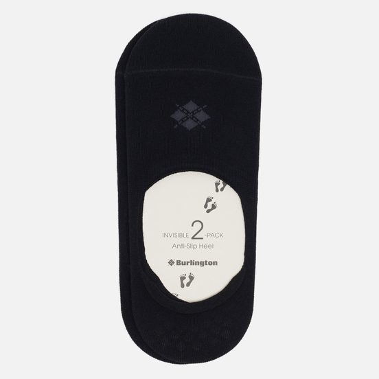 Комплект носков Burlington Everyday 2-Pack No Show Black