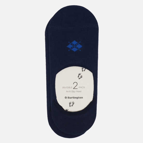 Комплект носков Burlington Everyday 2-Pack No Show Marine
