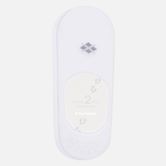 Комплект носков Burlington Everyday 2-Pack No Show White