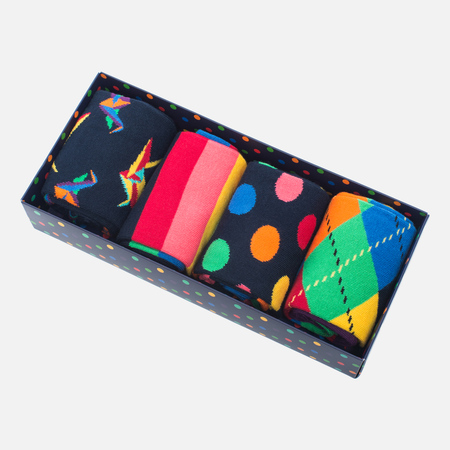 Комплект носков Happy Socks Origami Blue/Green/Orange/Turquoise/Yellow