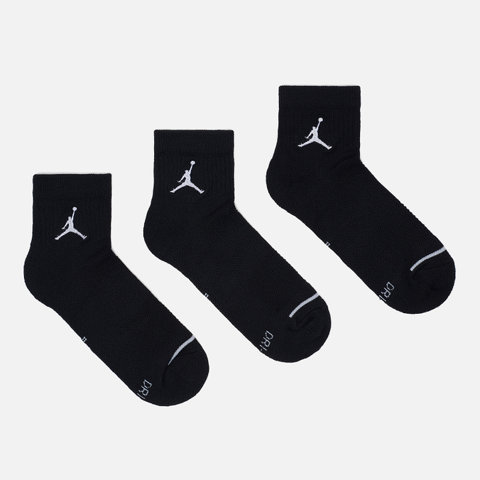 Комплект носков Jordan, цвет чёрный, размер 42-46 SX5544-010 Jumpman Everyday Max Ankle 3-Pack - фото 1
