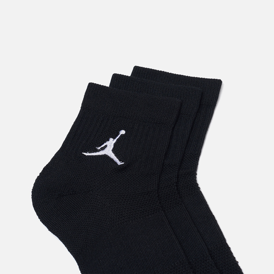 Комплект носков Jordan Jumpman Everyday Max Ankle 3-Pack Black/Black/Black