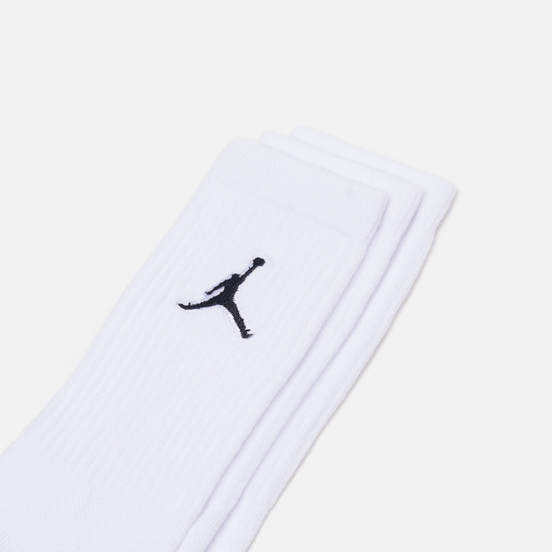 Комплект носков Jordan Jumpman Everyday Max Crew 3-Pack White/White/White/Black