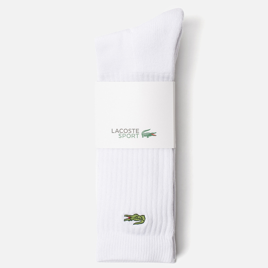 Комплект носков Lacoste 3-Pack Sport High White/White/White
