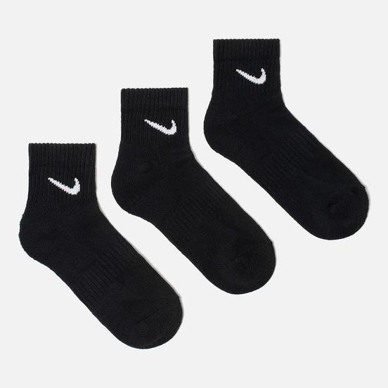 Комплект носков Nike 3-Pack Everyday Cushion Ankle Black/White