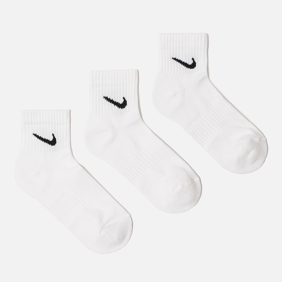 Комплект носков Nike 3-Pack Everyday Cushion Ankle White/Black