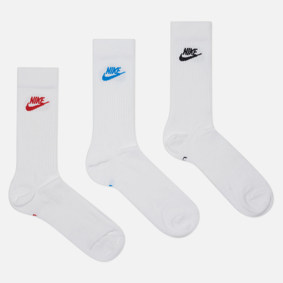 Комплект носков Nike 3-Pack Everyday Essential White/Multi-Color