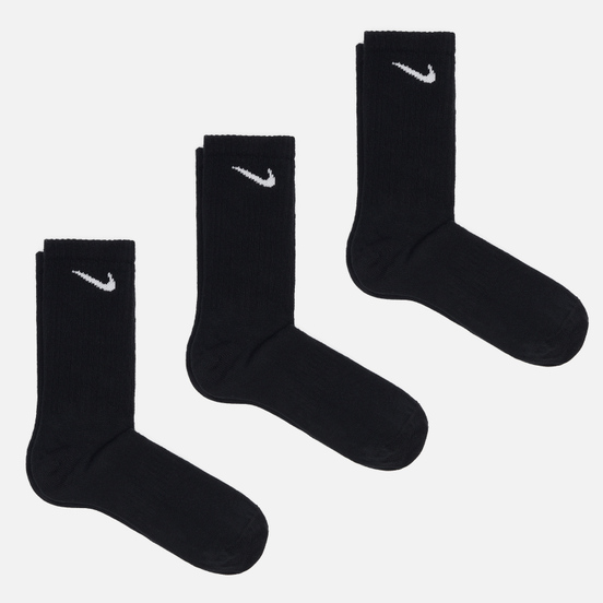 Комплект носков Nike 3-Pack Lightweight Everyday Crew Black