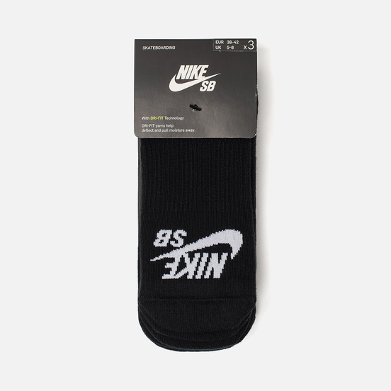 Комплект носков Nike SB 3-Pack No Show Black/White