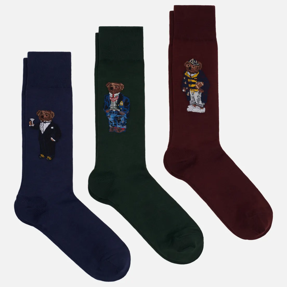 Polo Ralph Lauren Комплект носков 3 Bear Crew 3-Pack