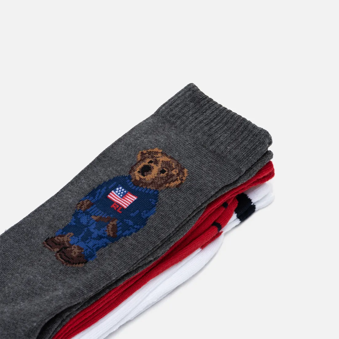 Polo Ralph Lauren Комплект носков 3-Pack Sport Bear Crew
