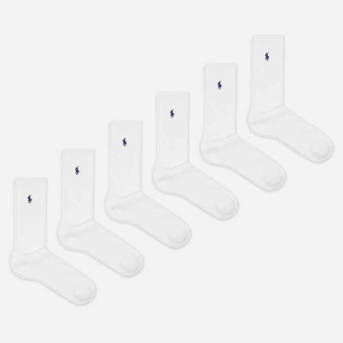 Комплект носков Polo Ralph Lauren Player Embroidered 6-Pack