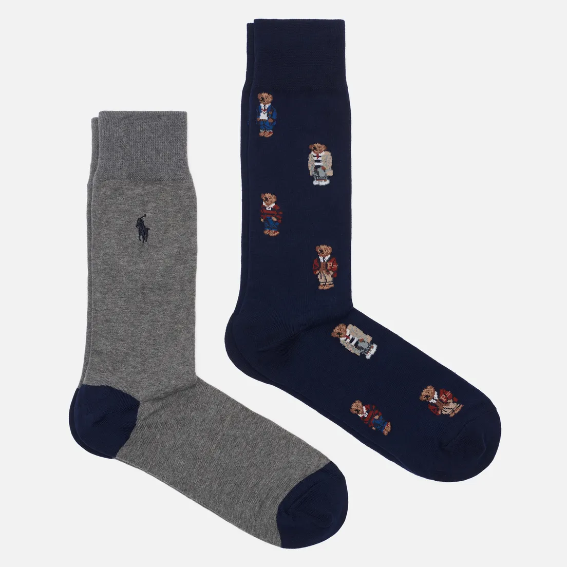 Polo Ralph Lauren Комплект носков Bear Quad And Polo Poly Crew 2-Pack