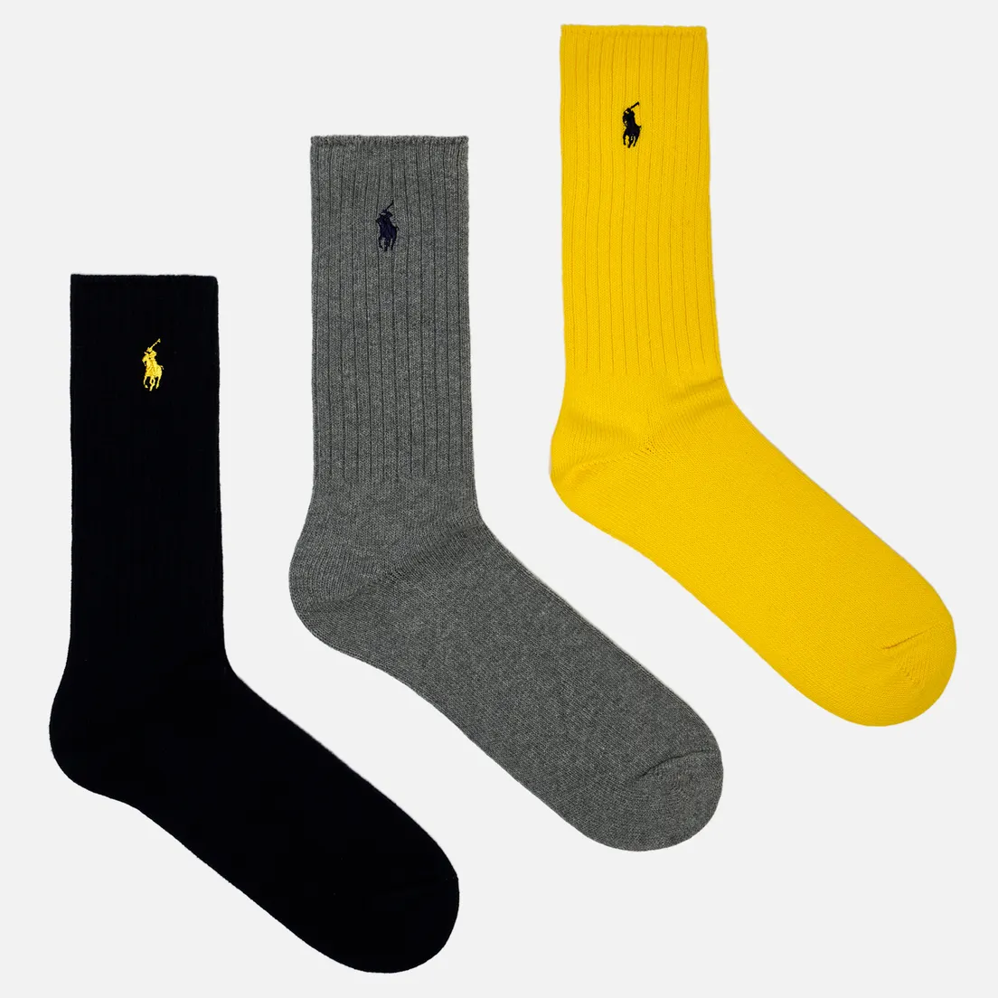 Polo Ralph Lauren Комплект носков Cotton Rib Classic Crew 3-Pack