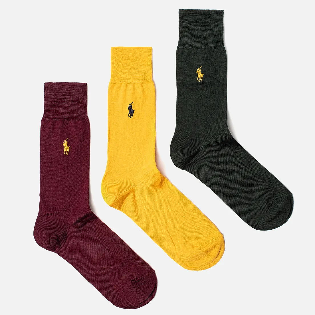 Polo Ralph Lauren Комплект носков Mercerized Cotton Solid Polo Pony 3-Pack