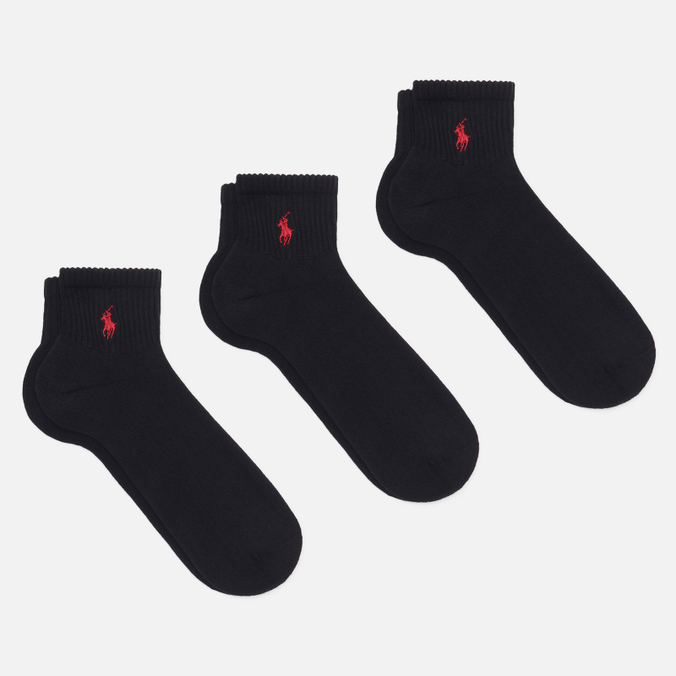 Комплект носков Polo Ralph Lauren Quarter 3-Pack