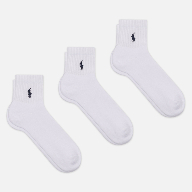 Комплект носков Polo Ralph Lauren Quarter 3-Pack