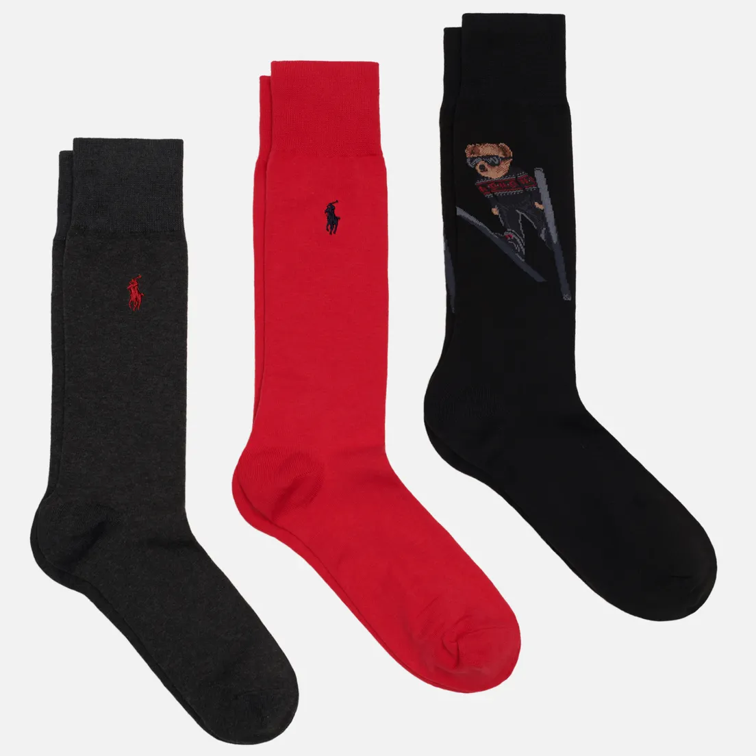 Polo Ralph Lauren Комплект носков Skijump Bear Crew 3 Pack
