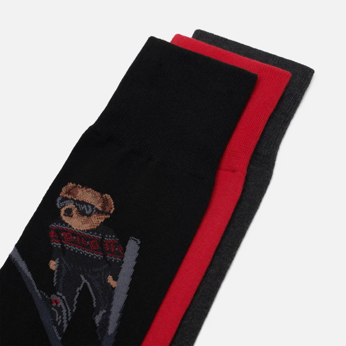 Polo Ralph Lauren Комплект носков Skijump Bear Crew 3 Pack