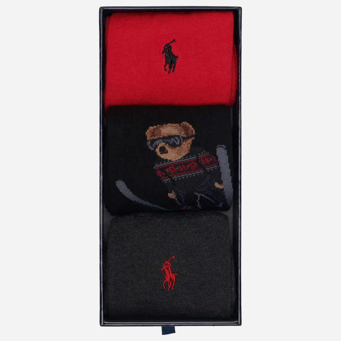Polo Ralph Lauren Комплект носков Skijump Bear Crew 3 Pack