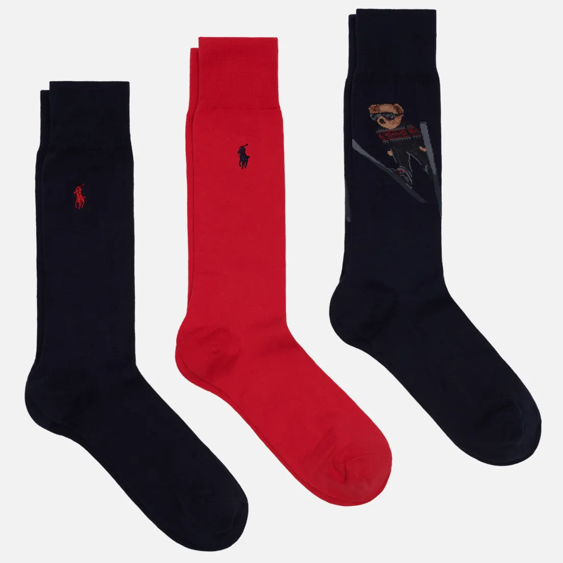 Polo Ralph Lauren Комплект носков Skijump Bear Crew 3 Pack