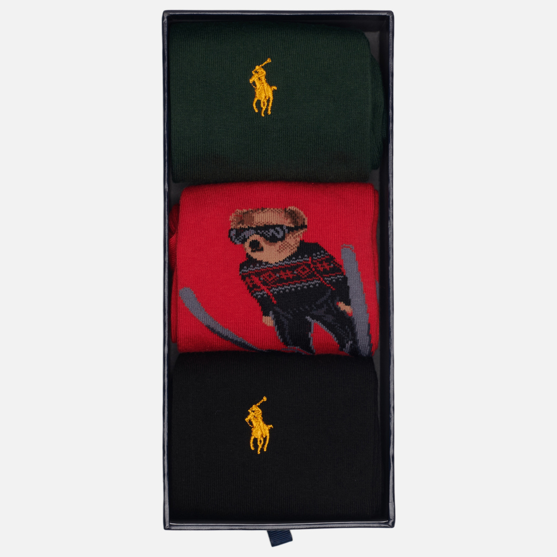 Polo Ralph Lauren Комплект носков Skijump Bear Crew 3 Pack