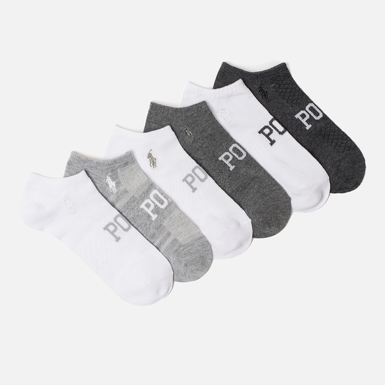 Комплект носков Polo Ralph Lauren Polo Logo Arch Flat 6-Pack Multicolor